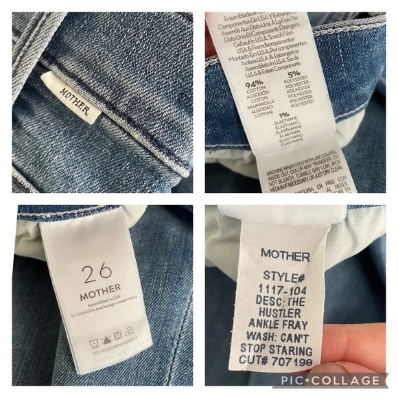 MOTHER The Hustler Ankle Fray Can't Stop Staring - Picture 8 of 12